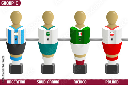 Foosball Player of Soccer National Teams Group C
