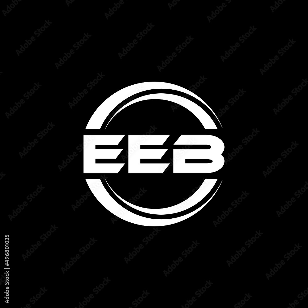 EEB letter logo design with black background in illustrator, vector logo modern alphabet font overlap style. calligraphy designs for logo, Poster, Invitation, etc. EEB letter logo design with black background in illustrator, vector logo modern alphabet font overlap style. calligraphy designs for logo, Poster, Invitation, etc.