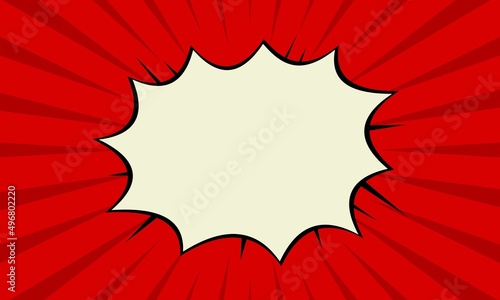 Comic red pop art background