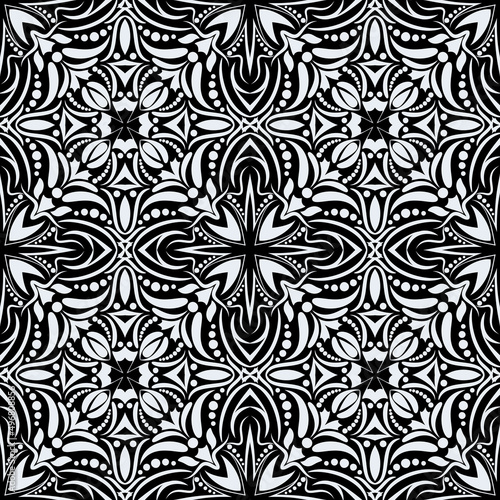 Black and white seamless pattern.