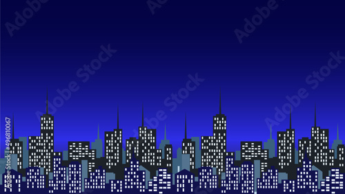 silhouette of the city