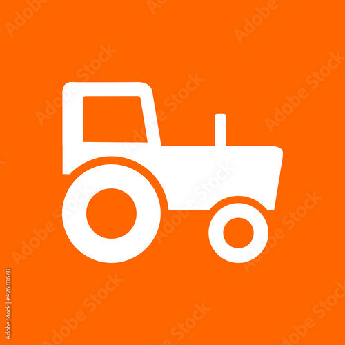 Traktor und Hintergrund
