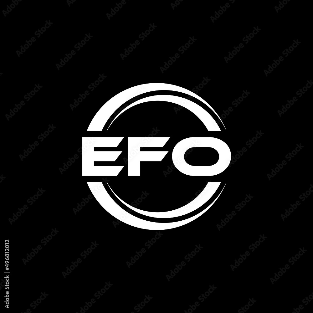 EFO letter logo design with black background in illustrator, vector logo modern alphabet font overlap style. calligraphy designs for logo, Poster, Invitation, etc. EFO letter logo design with black background in illustrator, vector logo modern alphabet font overlap style. calligraphy designs for logo, Poster, Invitation, etc.