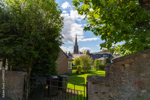 Slika na platnu Buildings of Ballater village in Scotland
