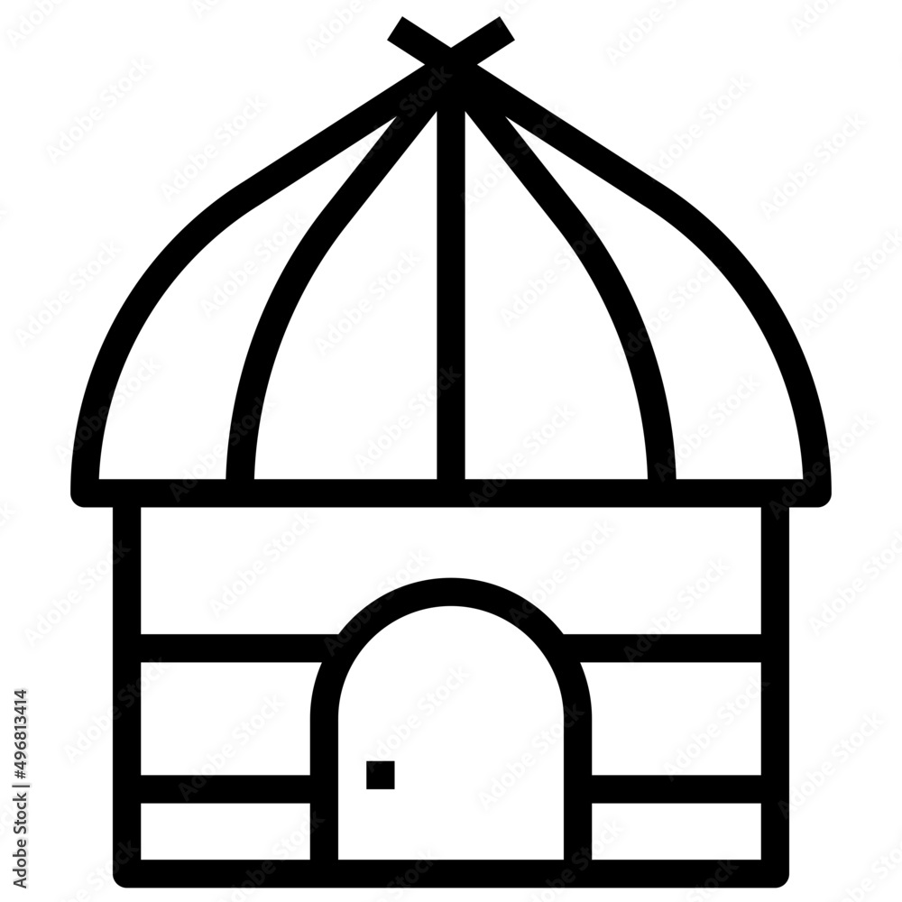 Hut line icon,linear,outline,graphic,illustration Hut line icon,linear,outline,graphic,illustration