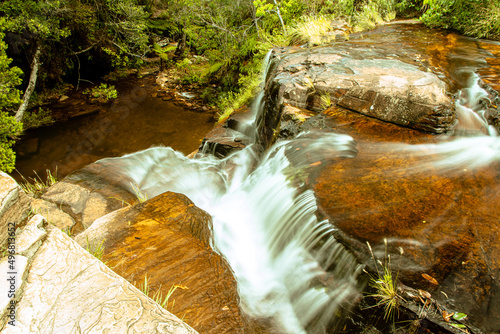 waterfall in the city of Carrancas, State of Minas Gerais, Brazil photo