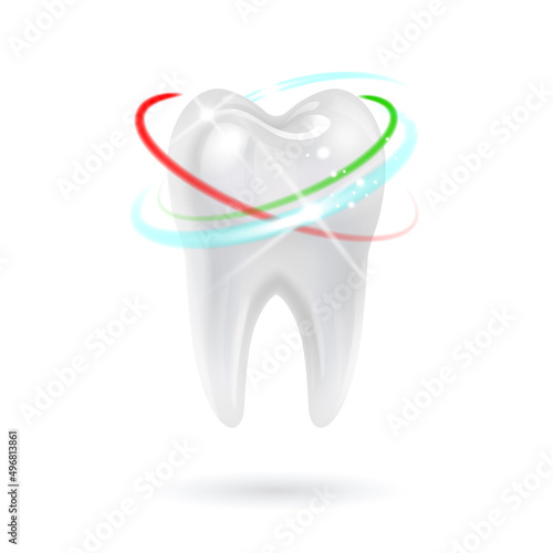 White Tooth Shines Clean