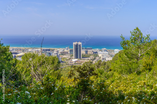 Western slopes of Mount Carmel and the Mediterranean Sea, Haifa