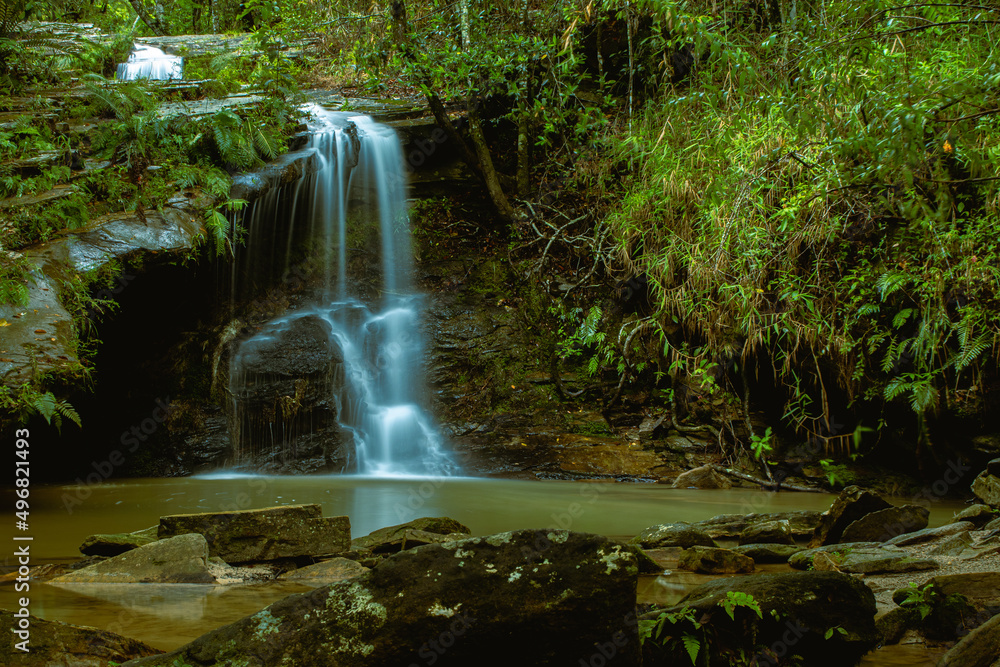 Obraz premium waterfall in the city of Carrancas, State of Minas Gerais, Brazil