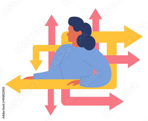 Extrovert individuality. Extraversion character enjoying communication with