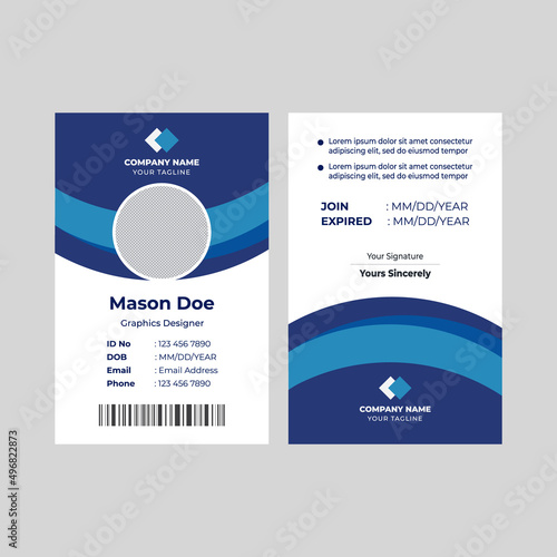 Corporate ID card design template
