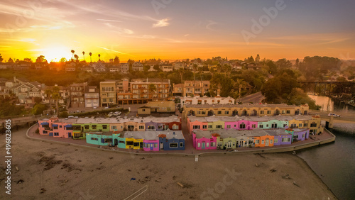 Closeup of the Capitola Venetian Hotel in California photo