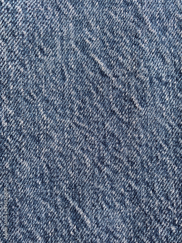 Blue denim close-up, old jeans