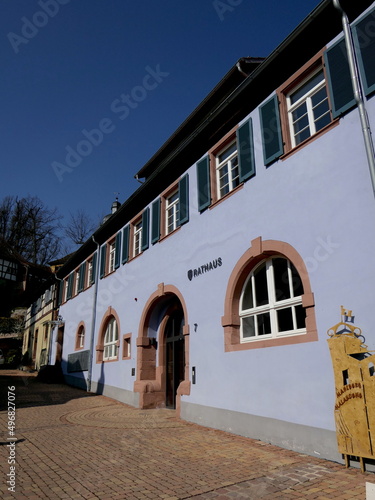 das Rathaus in Mahlberg, Baden