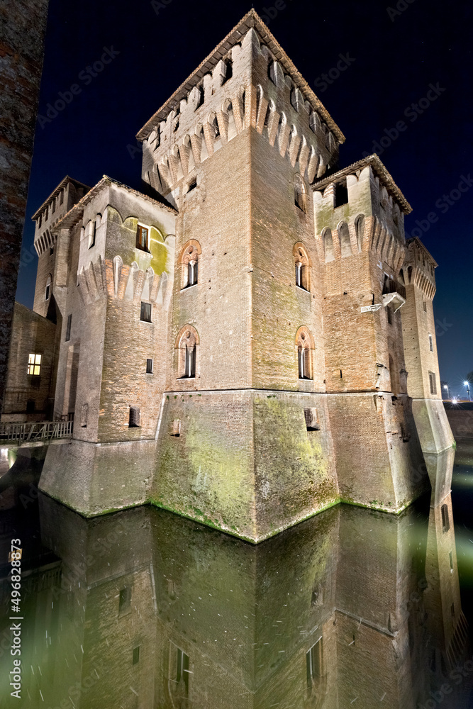 The San Giorgio castle is one of the symbols of the city of Mantova. Mantova, Lombardy, Italy, Europe.