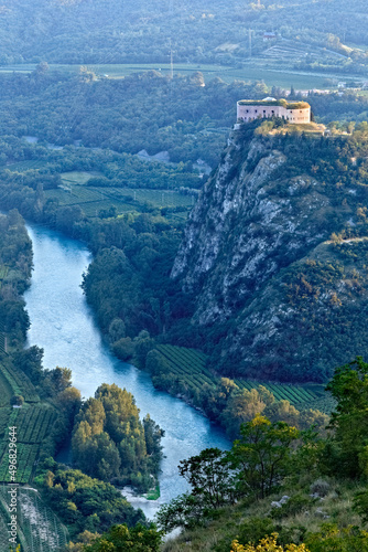 Фотография Fort Wohlgemuth on the top of Mount Castello overlooks the Adige river