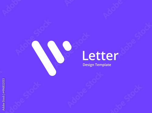 Letter V logo icon design template elements