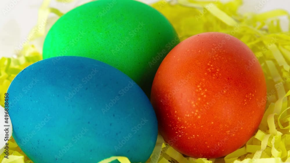 Easter eggs in brown bowl. Happy Easter holiday. Colorful painted eggs. Bright boiled eggs. Easter traditional decoration. Christian holiday. Easter celebration. Spring holidays concept. Easter eggs in brown bowl. Happy Easter holiday. Colorful painted eggs. Bright boiled eggs. Easter traditional decoration. Christian holiday. Easter celebration. Spring holidays concept.