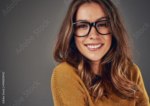 Fotografie Shes rocking those glasses