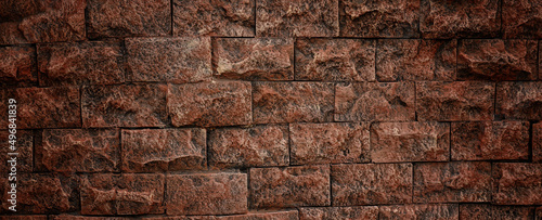 Background of a wall with red bricks
