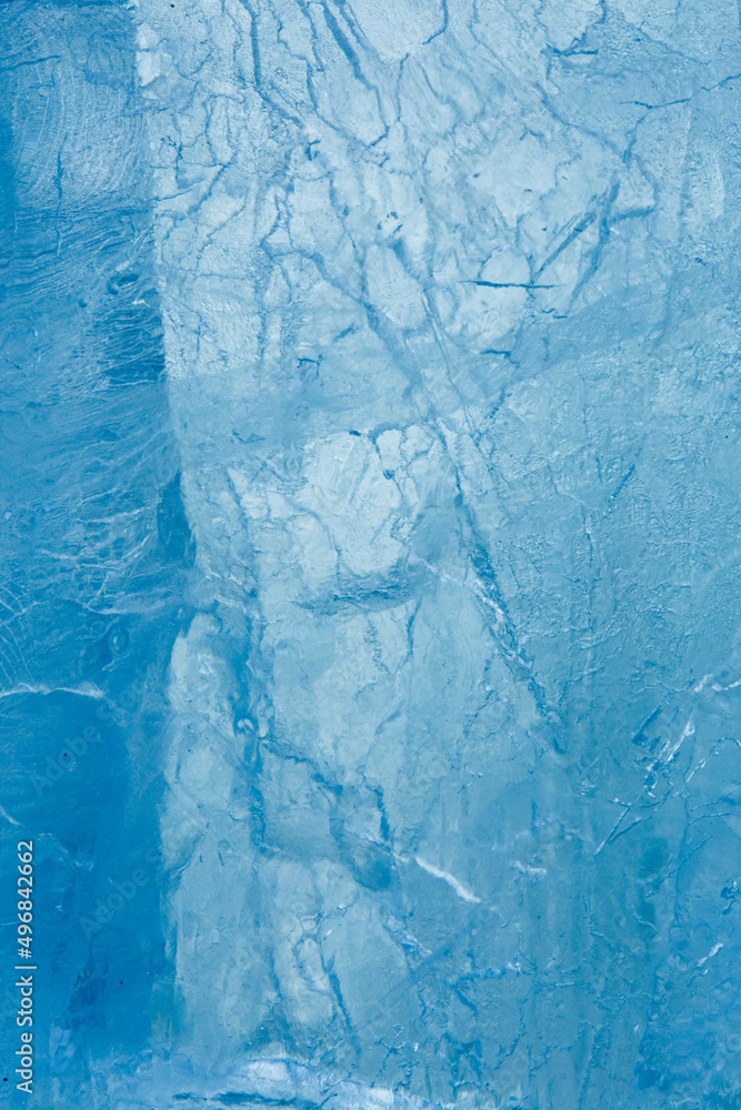 Ice Block Ice is water frozen into a solid state. Depending on the presence of impurities. it can appear transparent or a more or less opaque bluish-white color Ice Block Ice is water frozen into a solid state. Depending on the presence of impurities. it can appear transparent or a more or less opaque bluish-white color