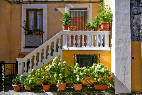 Old house in Diamante, village in Calabria, Italy.