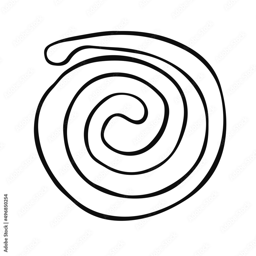 Symbol of air, air currents, wind. hand drawn texture Symbol of air, air currents, wind. hand drawn texture