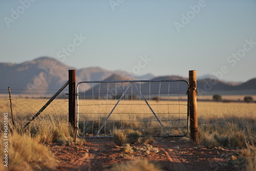 Gate to nowhere in Namib desert
