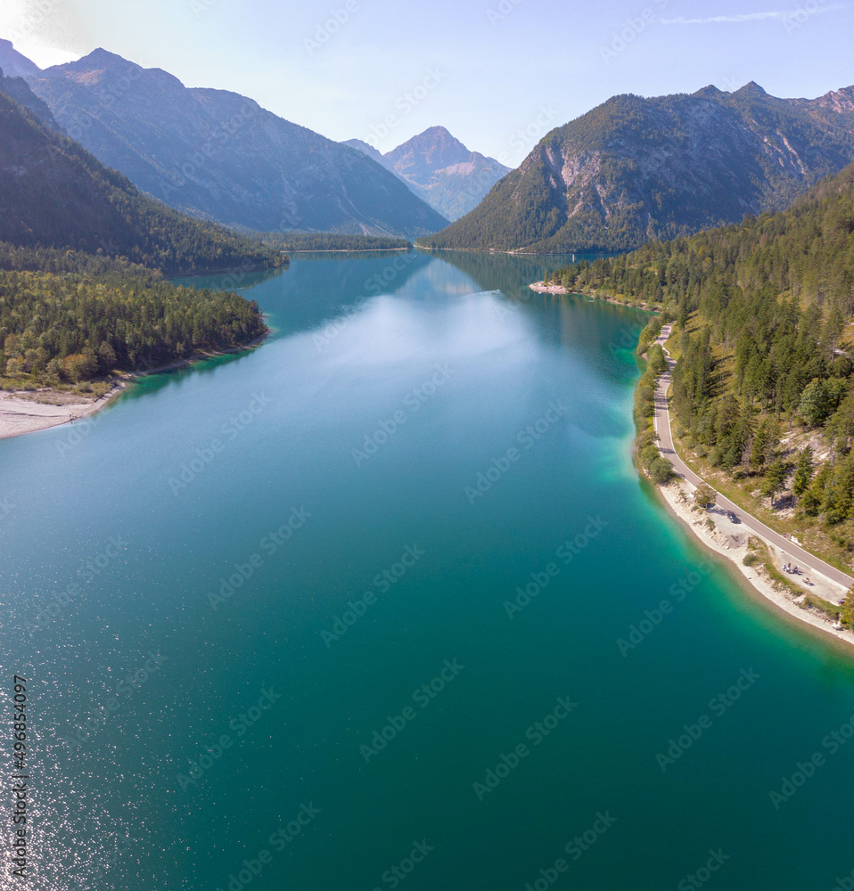 Plansee Austria, drone footage