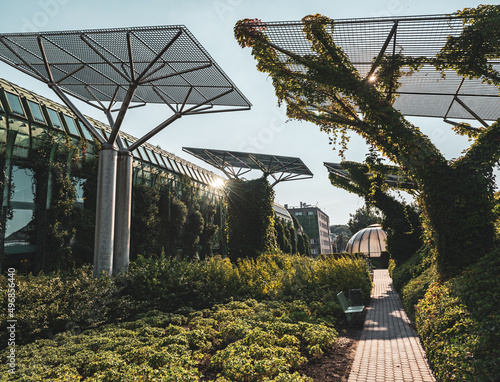 Warsaw library garden