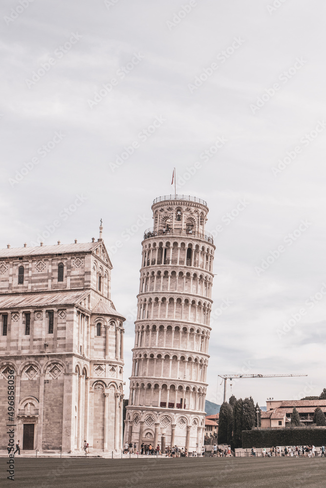 Der schiefe Turm von Pisa in Italien