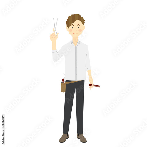 職業 [美容師の男性]