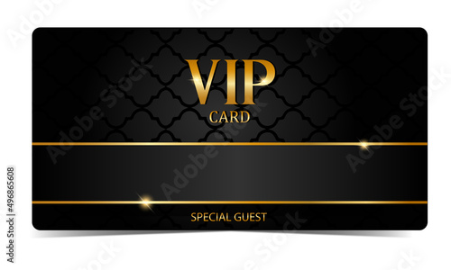VIP card in black. Special Guest