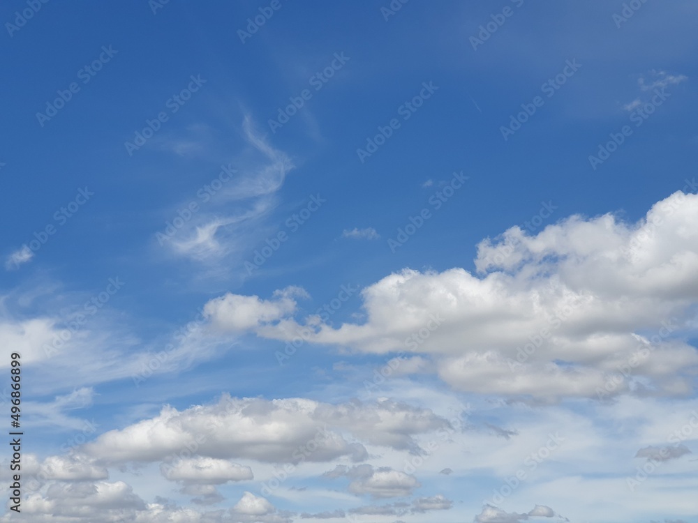 soft clouds and azure sky background.The atmosphere in the blue sky with copy space .The weather is clear today. meteorology soft clouds and azure sky background.The atmosphere in the blue sky with copy space .The weather is clear today. meteorology