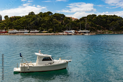 Boats in Adriatic sea near Dubrovnik. Croatia. © Sergey Fedoskin