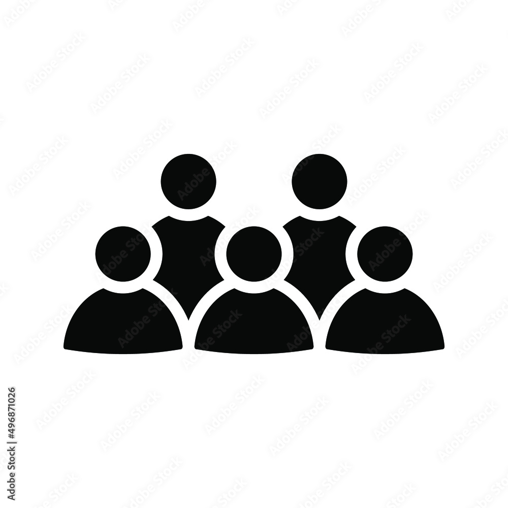 People icon, isolated. Flat design. vector illustration People icon, isolated. Flat design. vector illustration