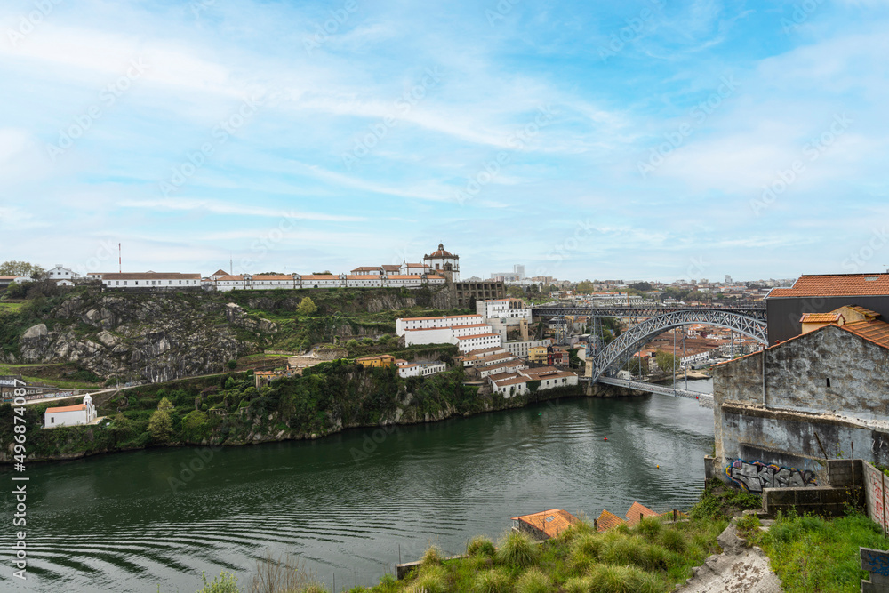 the Douro river in Porto, Portugal
