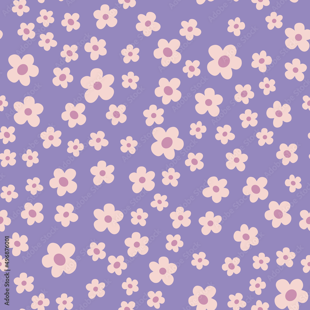 Gorgeous seamless floral pattern with flowers. Endless design with delicate wild flowers for printing and decoration. Repeatable botanical backdrop. Color flat vector illustration. Gorgeous seamless floral pattern with flowers. Endless design with delicate wild flowers for printing and decoration. Repeatable botanical backdrop. Color flat vector illustration.