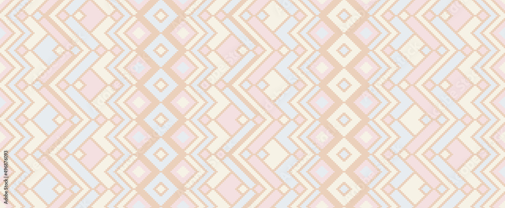 Asymmetric rhombus traditional motifs vector geometric pattern. Asymmetric rhombus traditional motifs vector geometric pattern.
