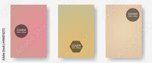 Brochure covers, posters, banners vector templates.