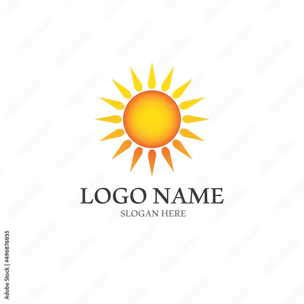Fototapeta premium Sun Vector illustration Icon Logo