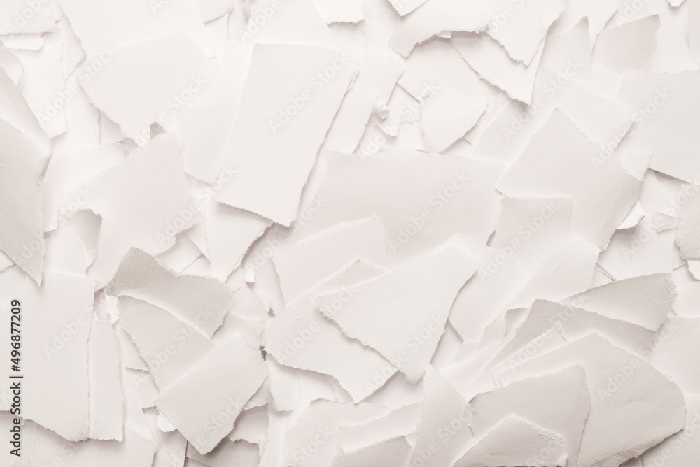 Fototapeta premium Empty white paper pieces as a background.