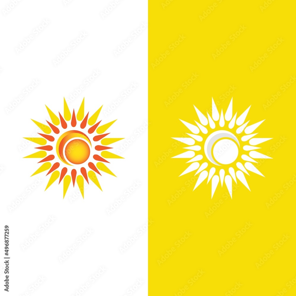 Fototapeta premium Sun Vector illustration Icon Logo
