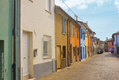 Picturesque San Giuliano district in Old Town of Rimini 