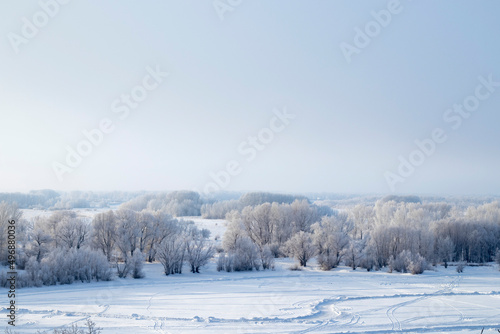 mountains, trees, tree in mountains, winter landscape, mountains in snow, trees in snow, winter morning