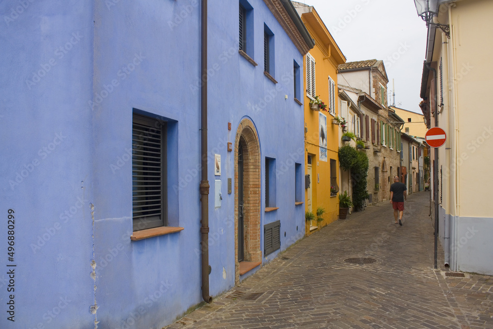 Picturesque San Giuliano district in Old Town of Rimini