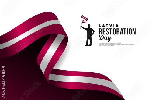 Latvia Restoration Day Vector Design