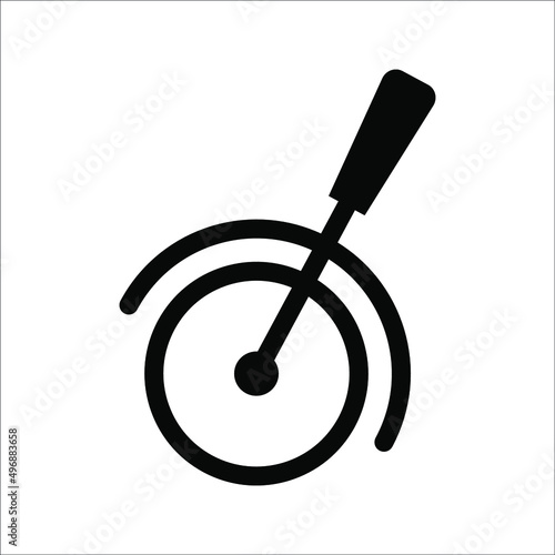 Lever icon vector isolated on white background, Lever transparent sign , sign and symbols in thin linear outline style