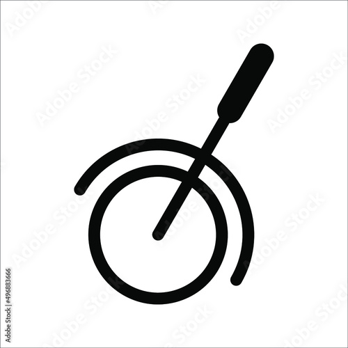 Lever icon vector isolated on white background, Lever transparent sign , sign and symbols in thin linear outline style