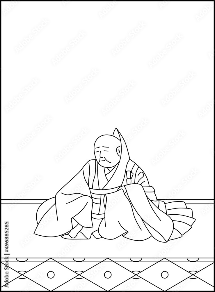 線画百人一首 No.069
線画百人一首 No.069